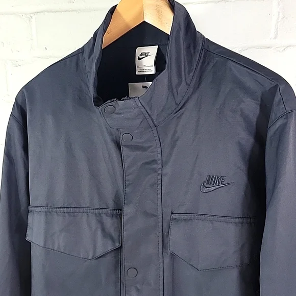 Nike Sportswear M65 Jacket Cotton Blend Black Mens XL - Picture 3 of 9